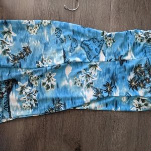 Blue Hawaii Tropical Skirt
